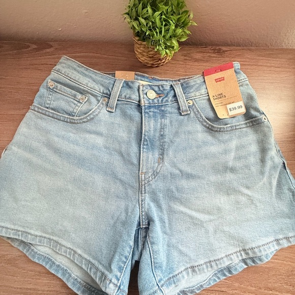 Levi's Light Blue Jean Shorts for Women - Picture 1 of 6